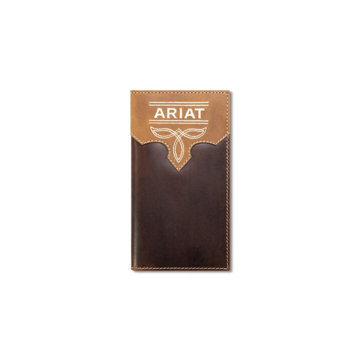 ARIAT Men's Crazy Horse Boot Stitch Leather Rodeo Wallet