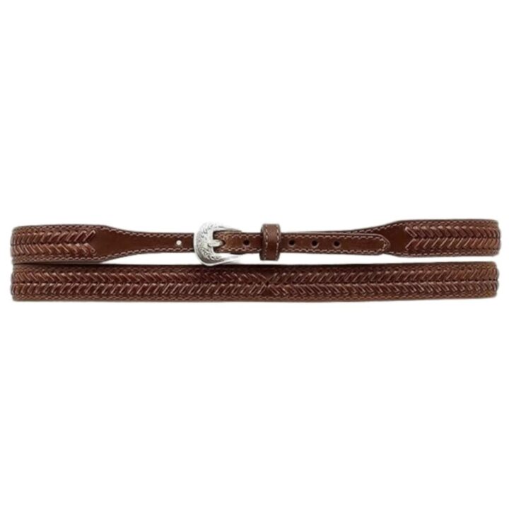 M&F Western Products Men's Leather Laced Hat Band Brown One Size [Apparel]