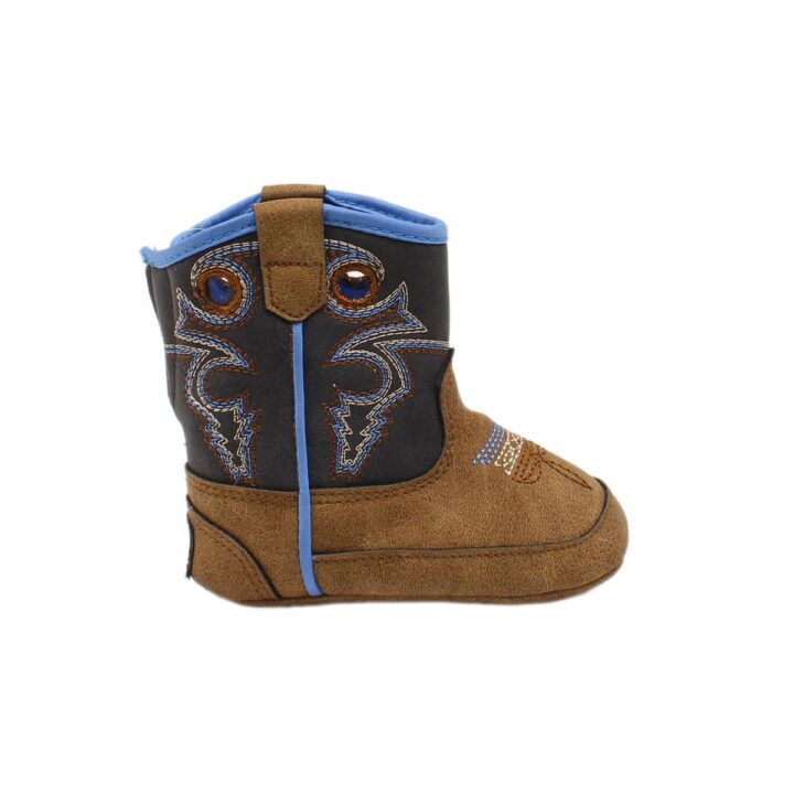 M&F Western Products TWISTER Ben Baby Bucker Boot Brown, Size 4