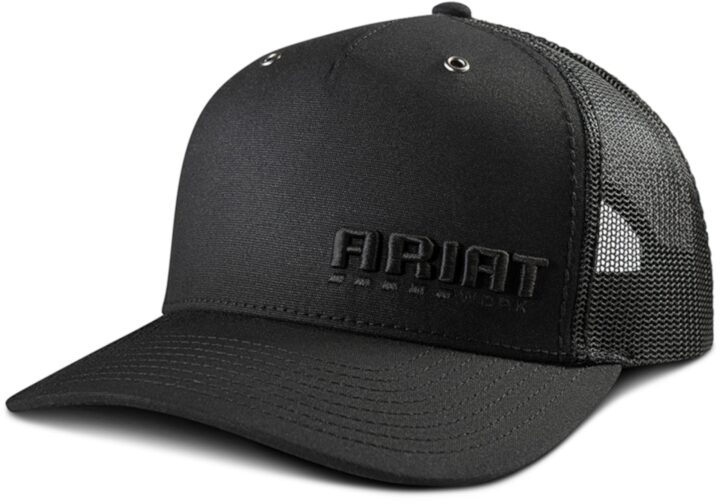 Ariat Mens Richardson 112 Cap Snap Back Embroidered Black A290001501