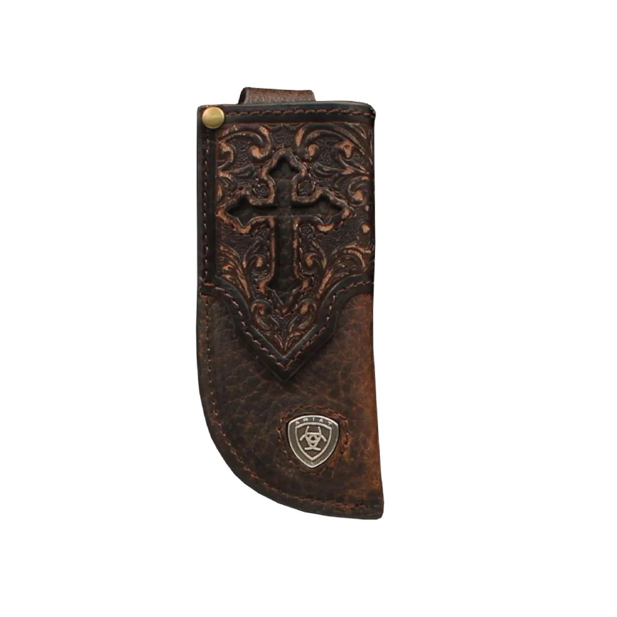 Ariat Cutout Cross Leather Knife Sheath