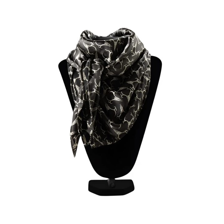 ARIAT Deer Skull Print Silk Wild Rag