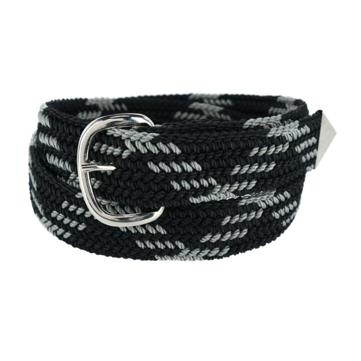 Double S Men's 46" Braided Belt Grey One Size