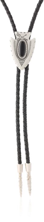 M&F Western Bolo Tie Arrowhead/Black Stone One Size