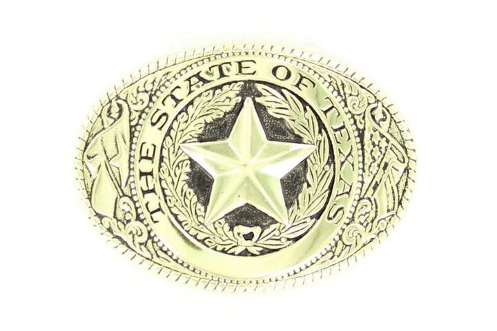 Nocona Texas Seal Buckle - Gold Plated
