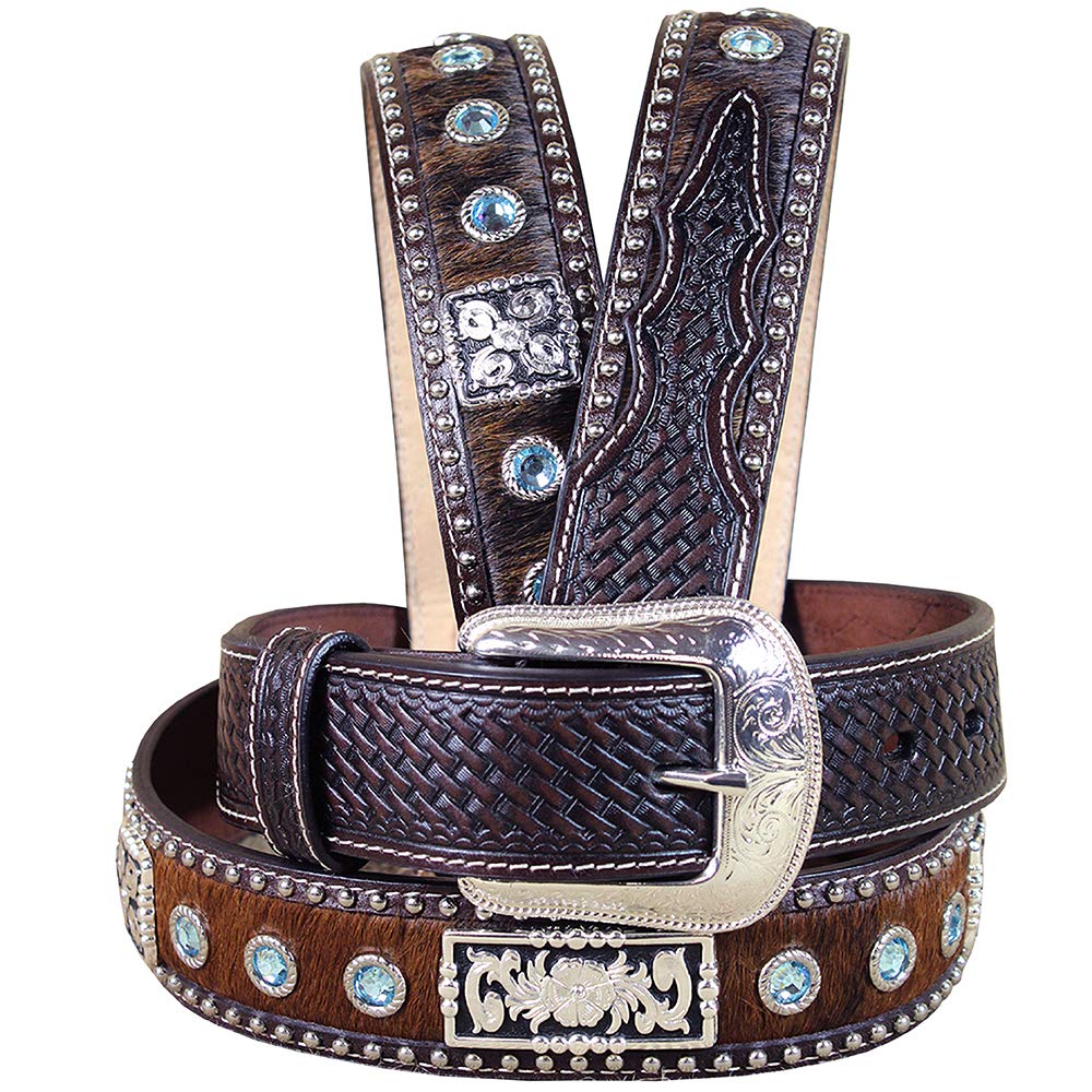3D 1 1/2" Dark Brown Men's Western Fashion Belt