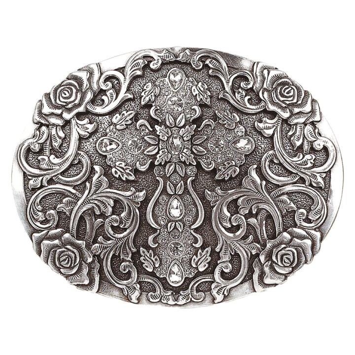 Nocona Boots Womens MF Oval Cross Rhinestone Buckle