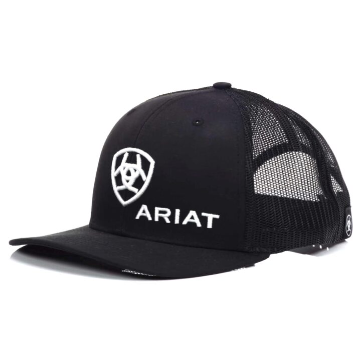 ARIAT Shield Richardson 112 Snapback Cap, Black, One Size