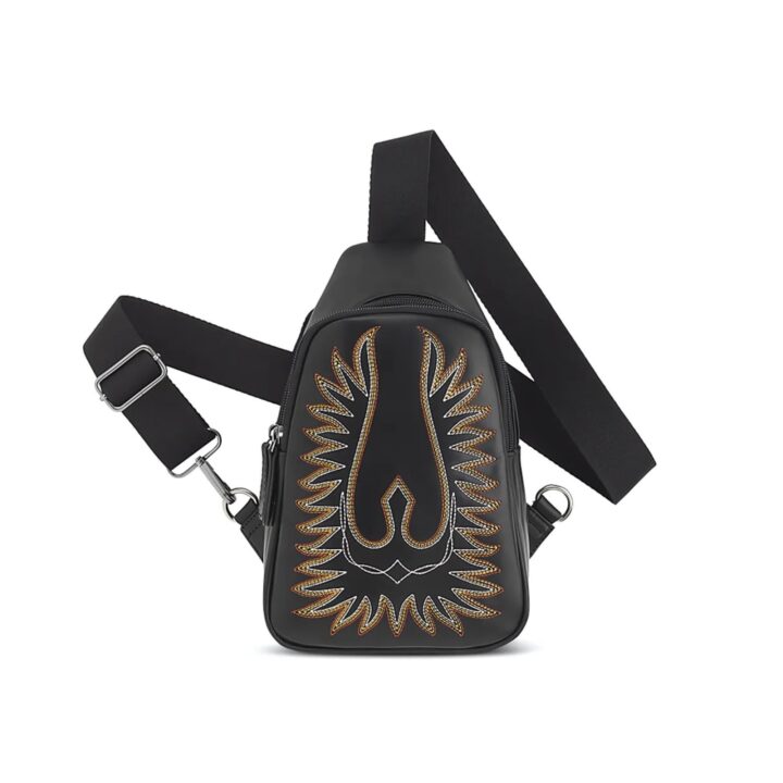 ARIAT Women's Casanova Leather Sling Bag, Black