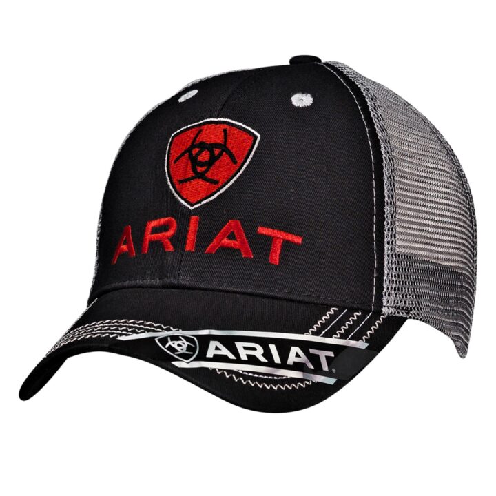 ARIAT Rumblin Logo Cap Black/Gray One Size