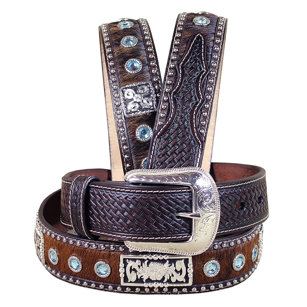 3D 1 1/2" Dark Brown Men's Western Fashion Belt