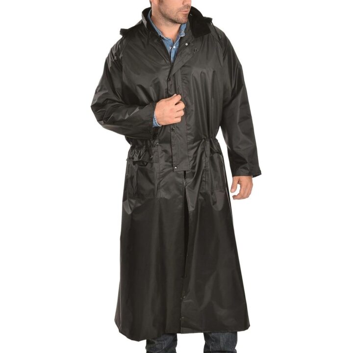 M&F WESTERN Saddle Slicker Adult Rain Coat Black, Size: XL (1213001-XL)