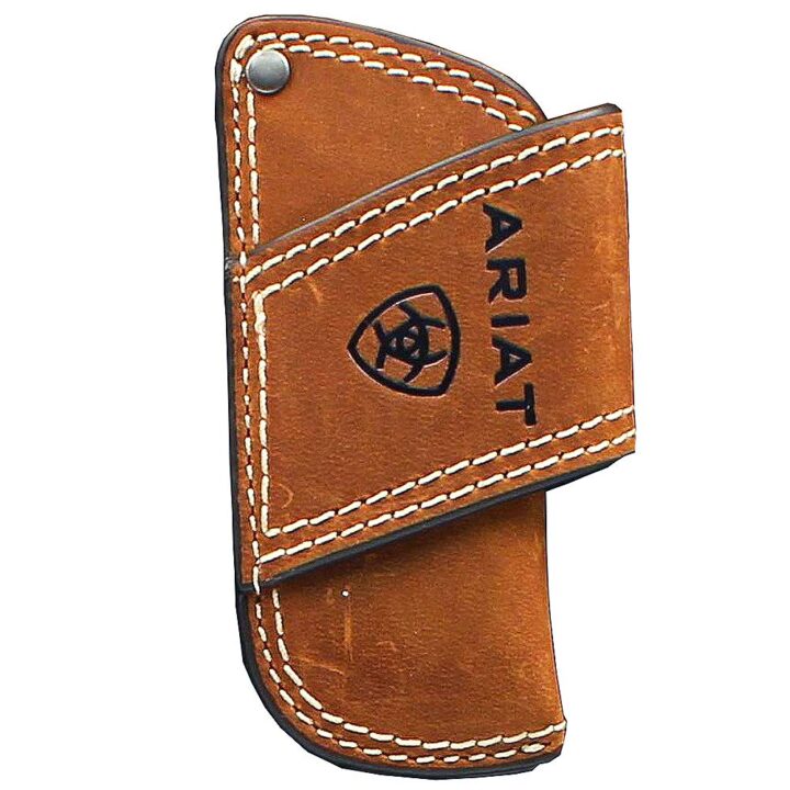 ARIAT Knife Sheath, Tan, Embossed Logo