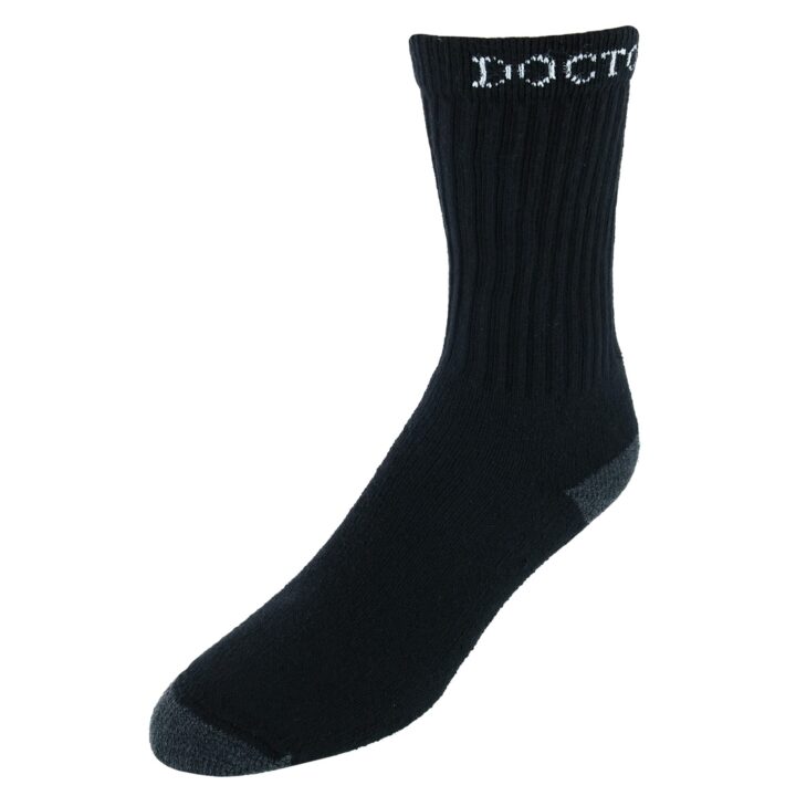 Boot Doctor Work Socks Mens Boot Logo Band 3 Pack XL Black 0498001