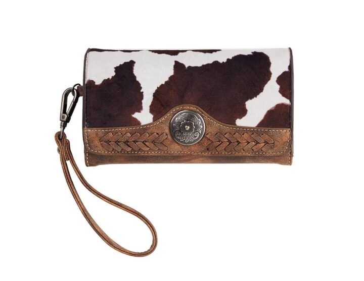 Nocona Jessi Ray Style Clutch w/Removable Leather Wrist Strap, Brown