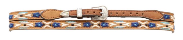 M & F Western M&F Brown Aztec Design Hat Band Brown/Multi