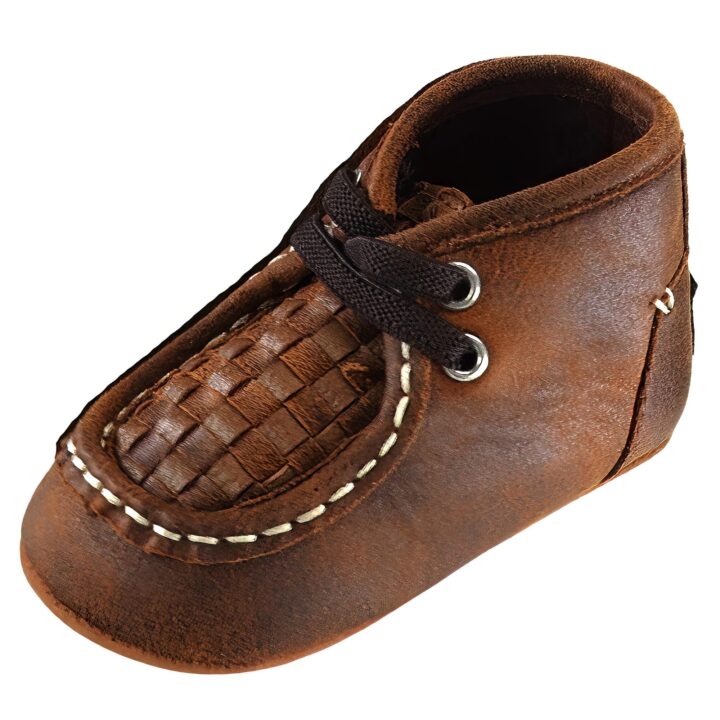 M&F Western Kids Carson Baby Boy's Infant/Toddler Baby Bucker Casual Shoes, Brown, 0 - Infant