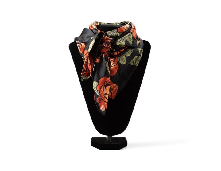 ARIAT Retro Rose Print Silk Wild Rag