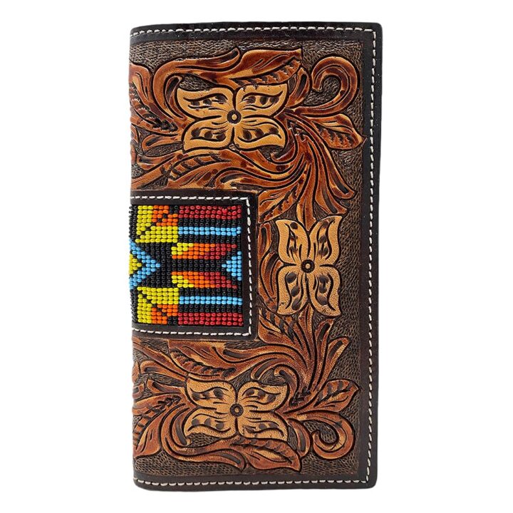 TWISTED X Men's Rodeo Hand Painted Earth Toned Beaded Wallet