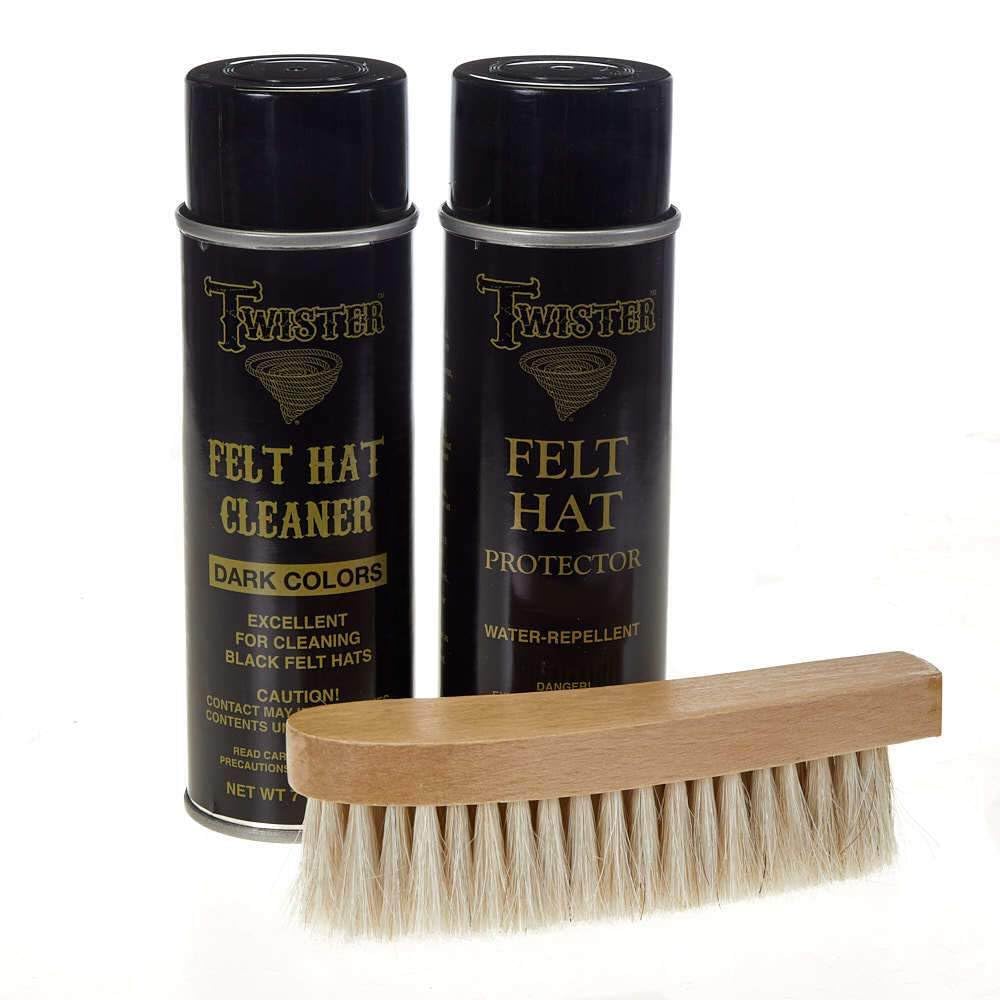 Scout Boot Care Mens MF Scout Felt Hat Care Kit for Dark Colors