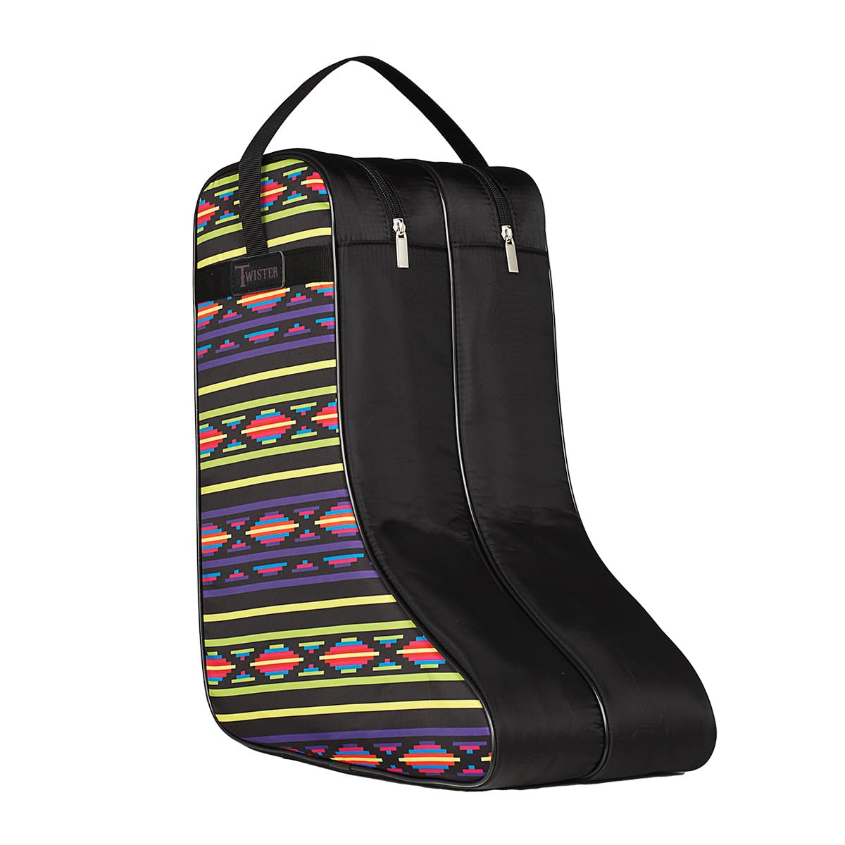 M&F Western Products Twister Boot Bag, Black Southwest Neon