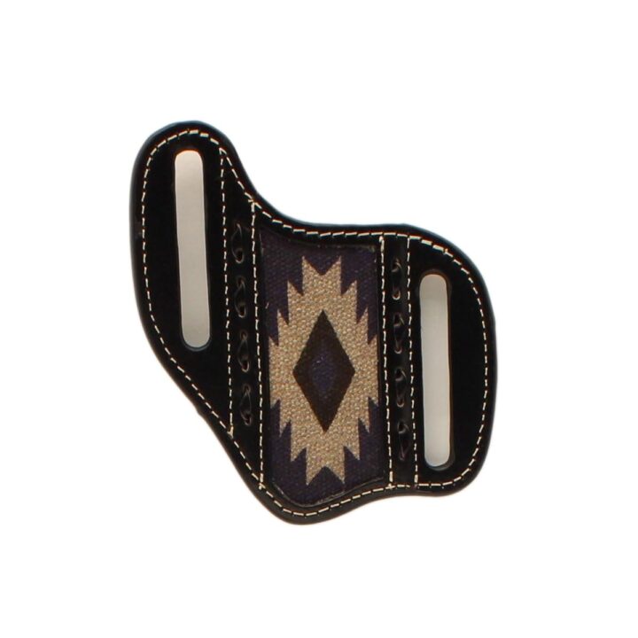 Nocona Knife Sheath Southwest Buck Lacing, Black