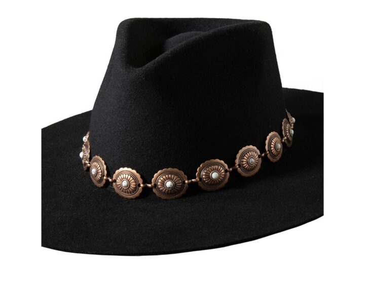 3D Western Hat Band Stone Concho 1" Copper Adjustable D7400017216