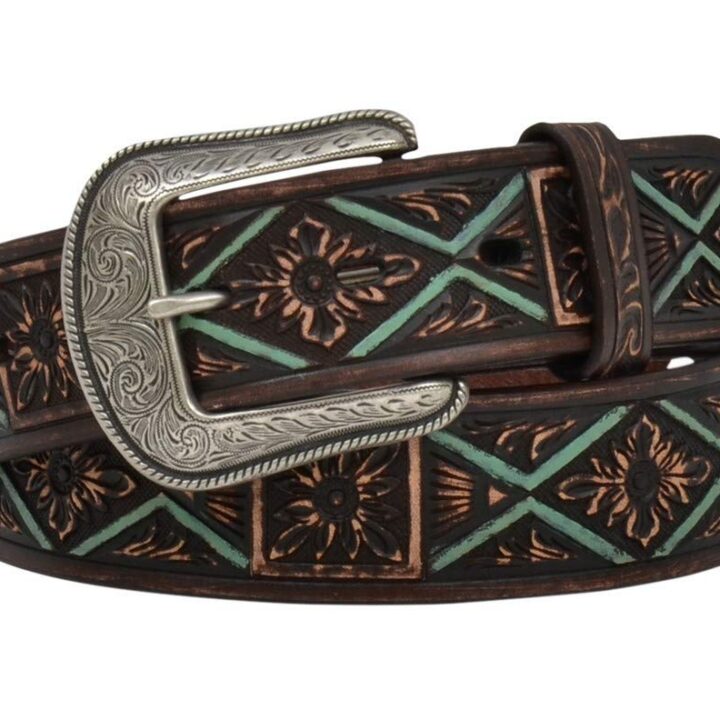 3D 1 1/2" Chocolate Men's Western Fashion Belt