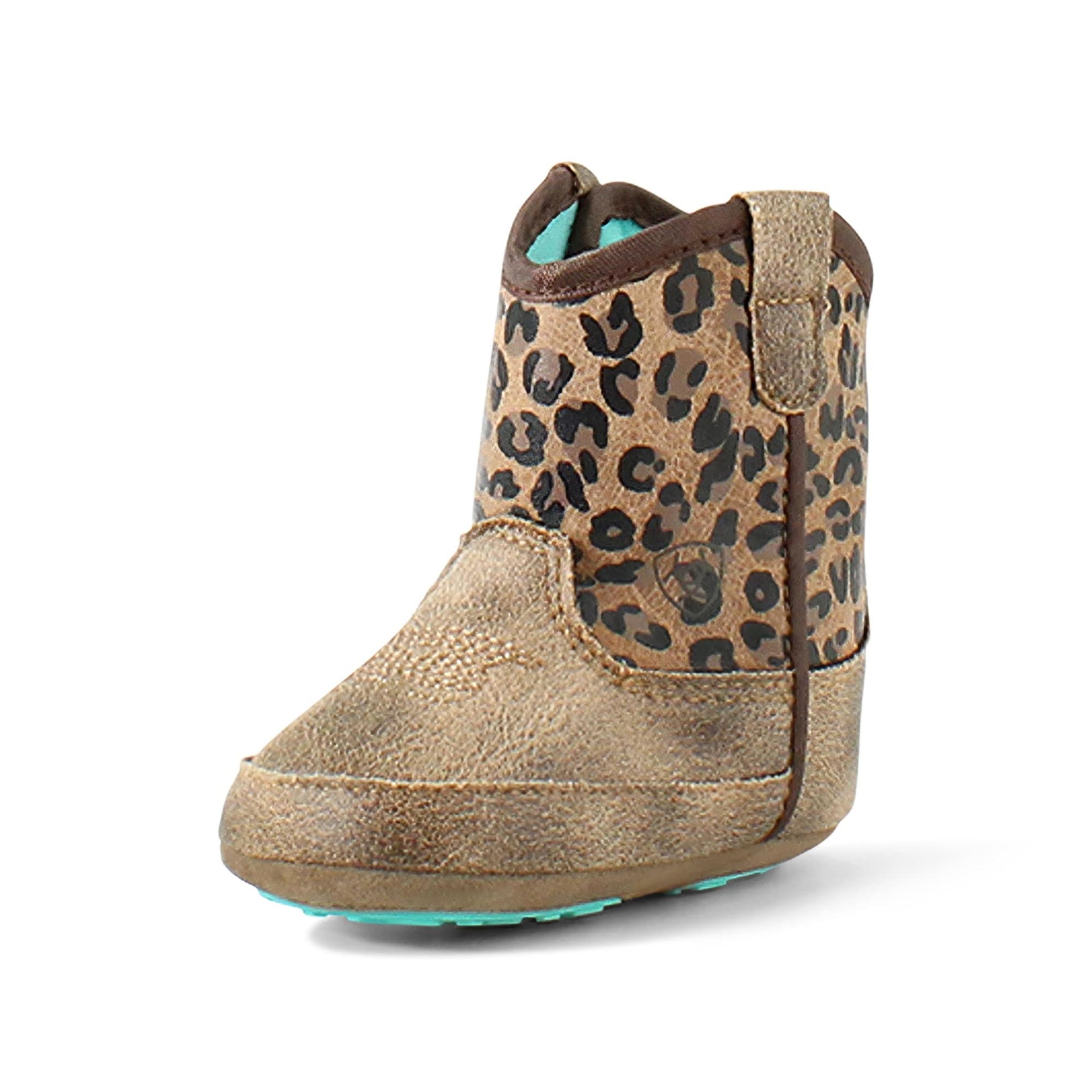ARIAT Unisex Infant Lil Stompers Baby Boot, Tan/Brown Savannah, 0