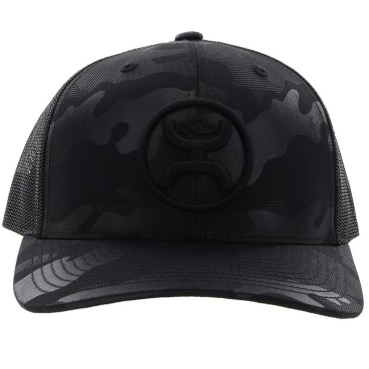 Hooey "O-Classic" Black Camo 6-Panel Trucker Cap with Black Hooey Logo - OSFA - alternate view 1