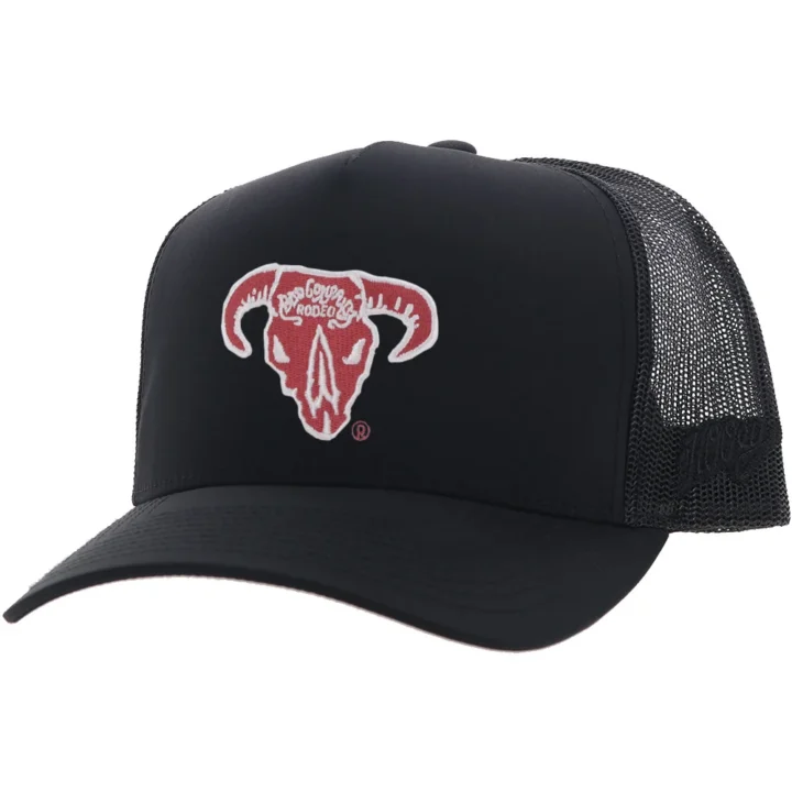 Hooey "Bad Company" Black 5-Panel Trucker Cap with Red / White Embroidery Logo - OSFA - alternate view 1